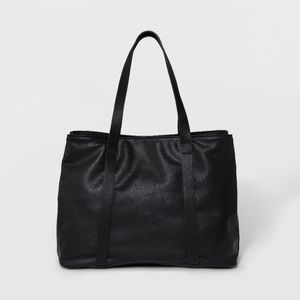 TRIPLE COMPARTMENT TOTE HANDBAG